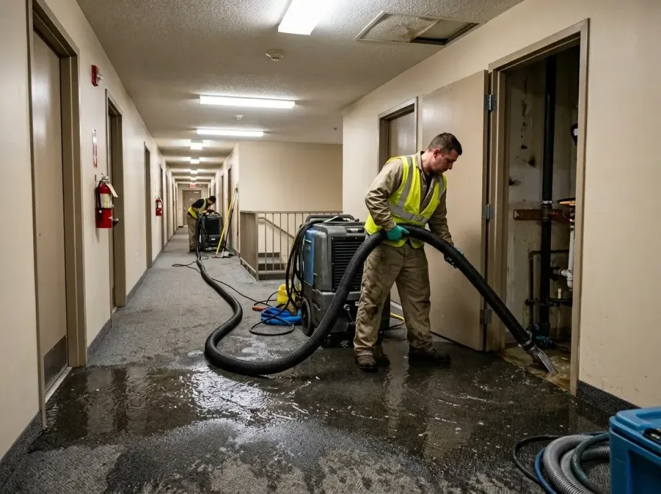 multi-unit-apartment-hallway-f-005 — frequently asked questions, Emergency Burst Pipe Water Extraction & Removal in Portland…